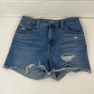 Levi’s High Rise Denim Shorts, 25